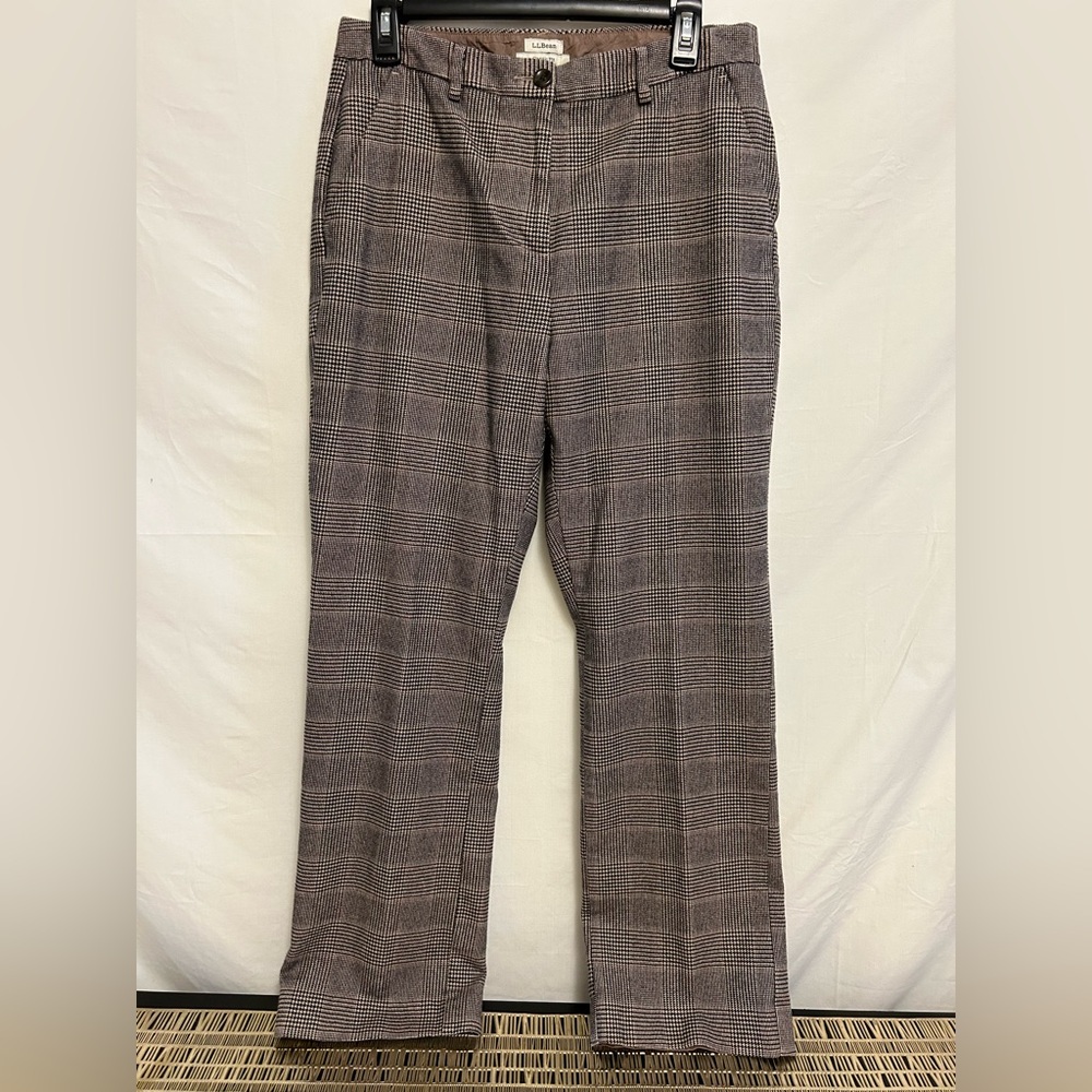 LL BEAN Weekend Trousers Pants Women’s Classic Fit Cotton‎ Lined Size 10